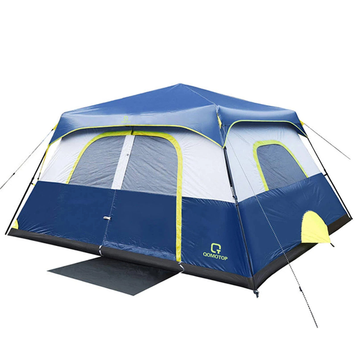 4/6/8/10 Person Instant Pop Up Camping Tent with Top Rainfly E9325
