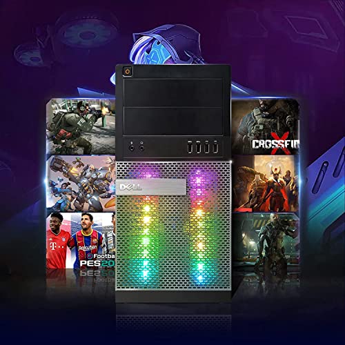 RGB Gaming Desktop PC, Intel I7 3.4Ghz, GeForce GTX 1660 Super 6G GDDR6, 32G Memory, 512G SSD, 3T, WiFi, BT 5.0, RGB Keyboard & Mouse, W10P64 (Renewed) S61786