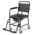 Commode Chair with Flip Up Armrests and 2 Locking Wheels F4809