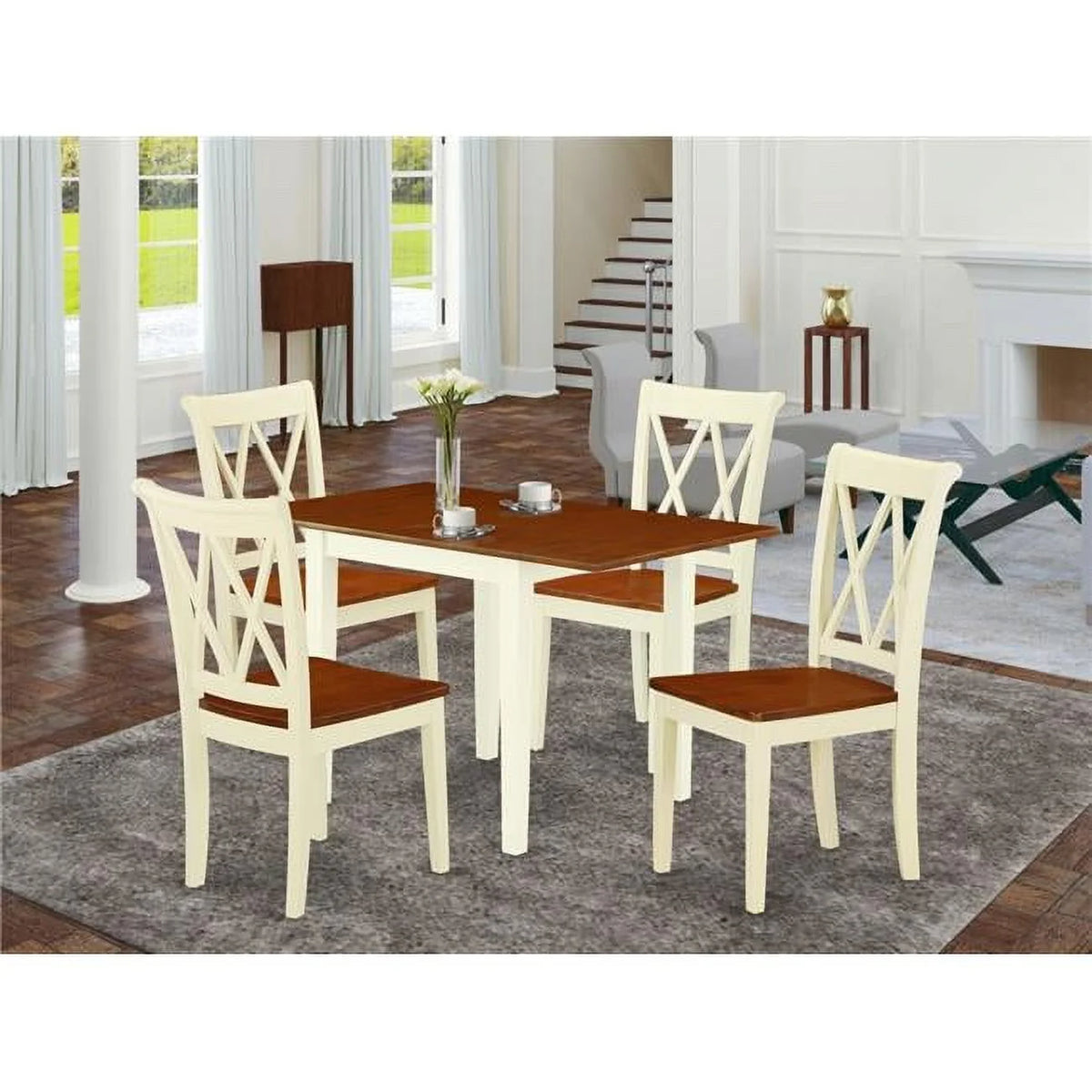 5-piece Wood Dining Table Set H4482