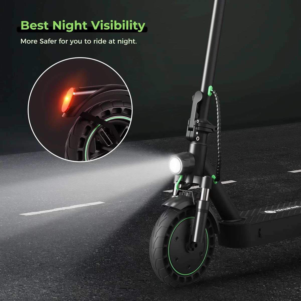 500W Electric Scooter with 10-inch Honeycomb Tires B27887