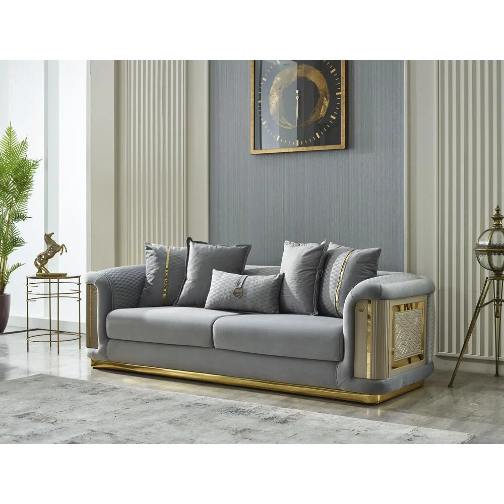 Light Grey Loveseat U99748