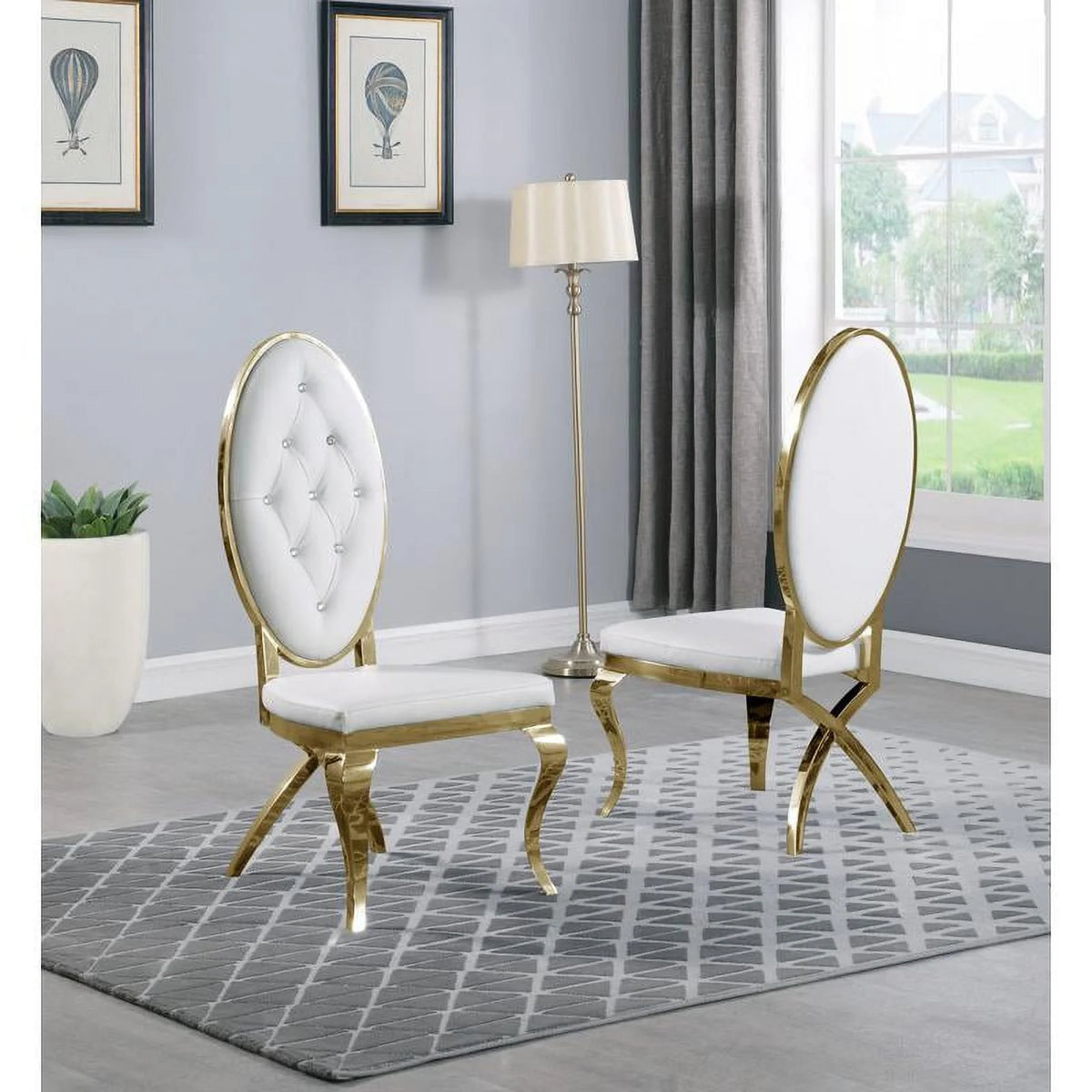 5pc Glass Dining Table H6589