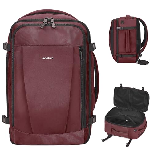 Pink Travel Backpack 18x14x8 Waterproof with Charging Port E51978