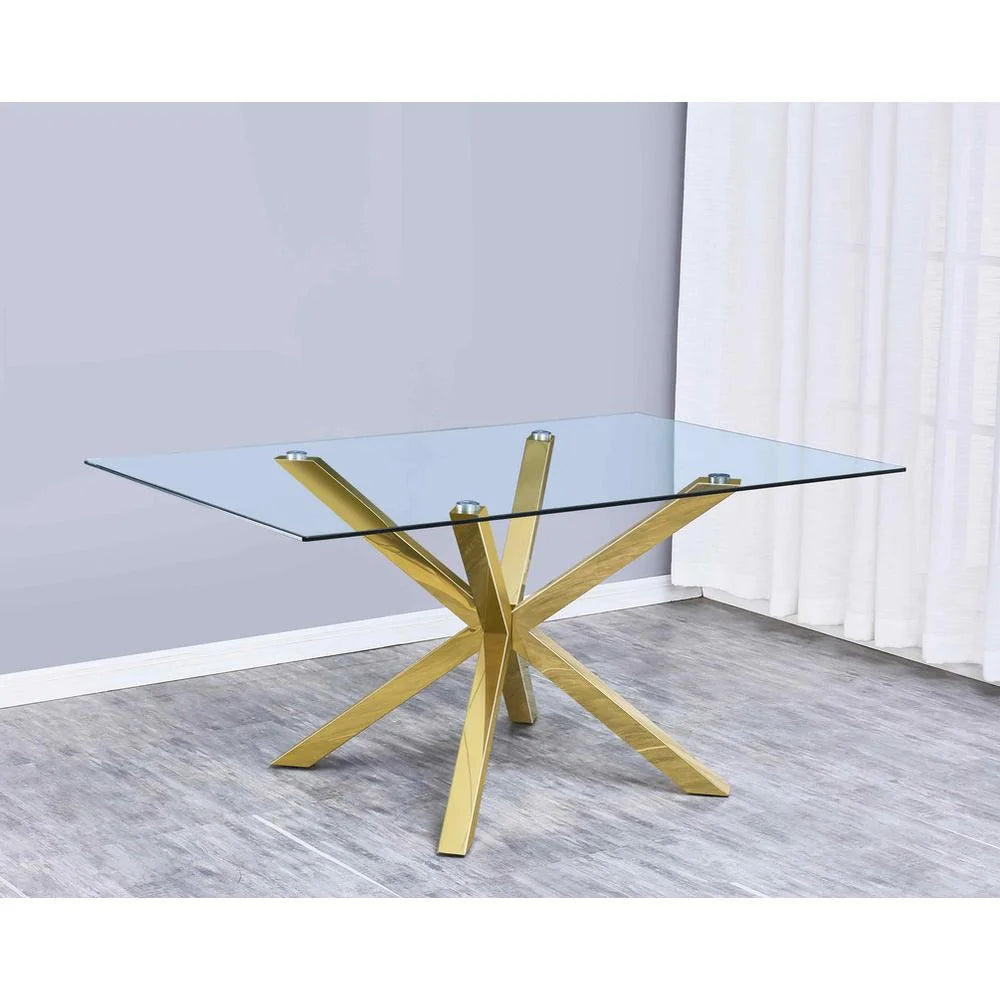5pc Glass Dining Table H6589
