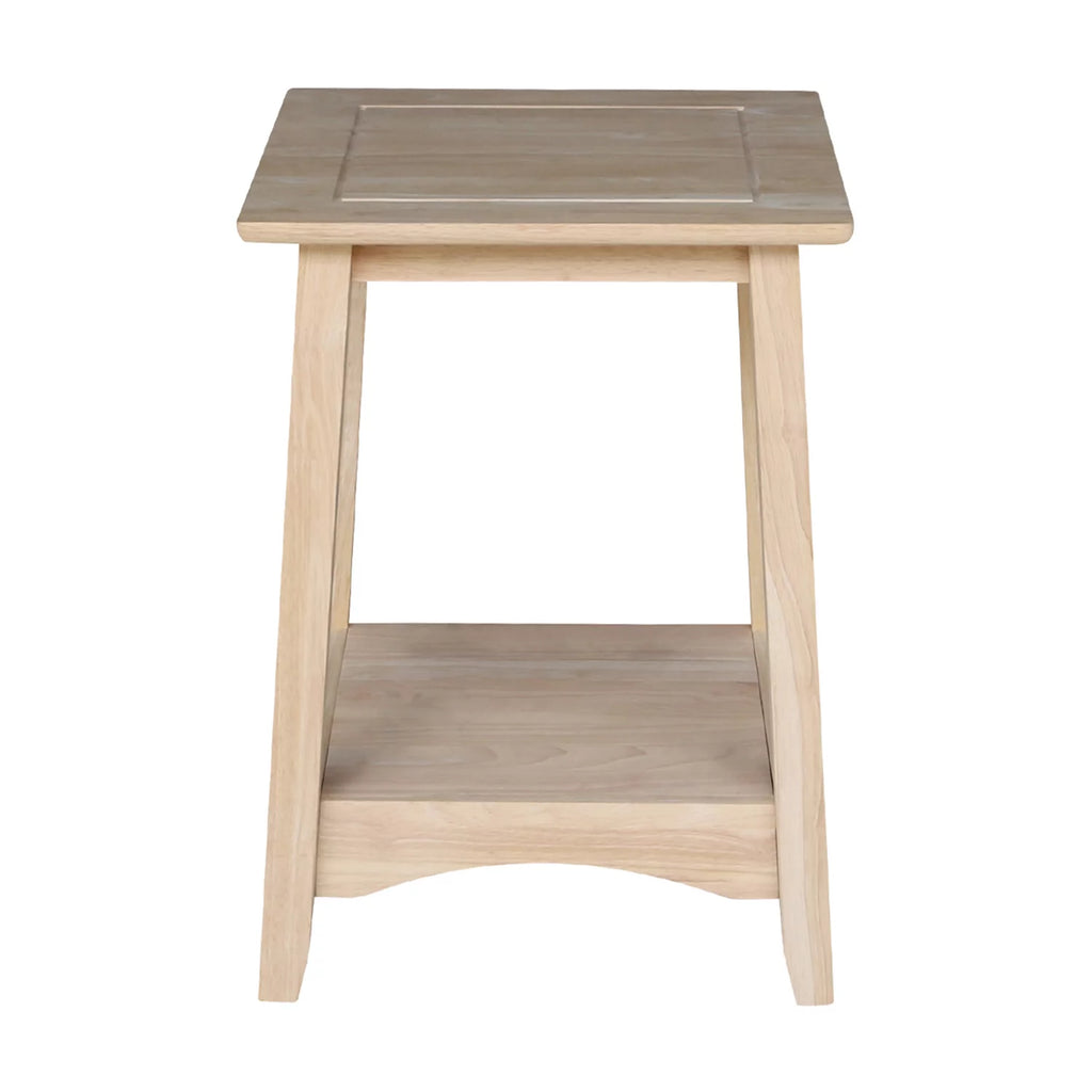 Solid Wood Tall End Table Q70797