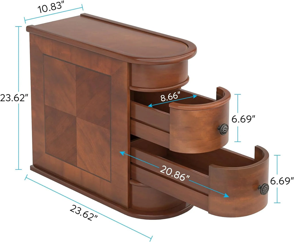 Narrow 2-Drawer End Table Z96387